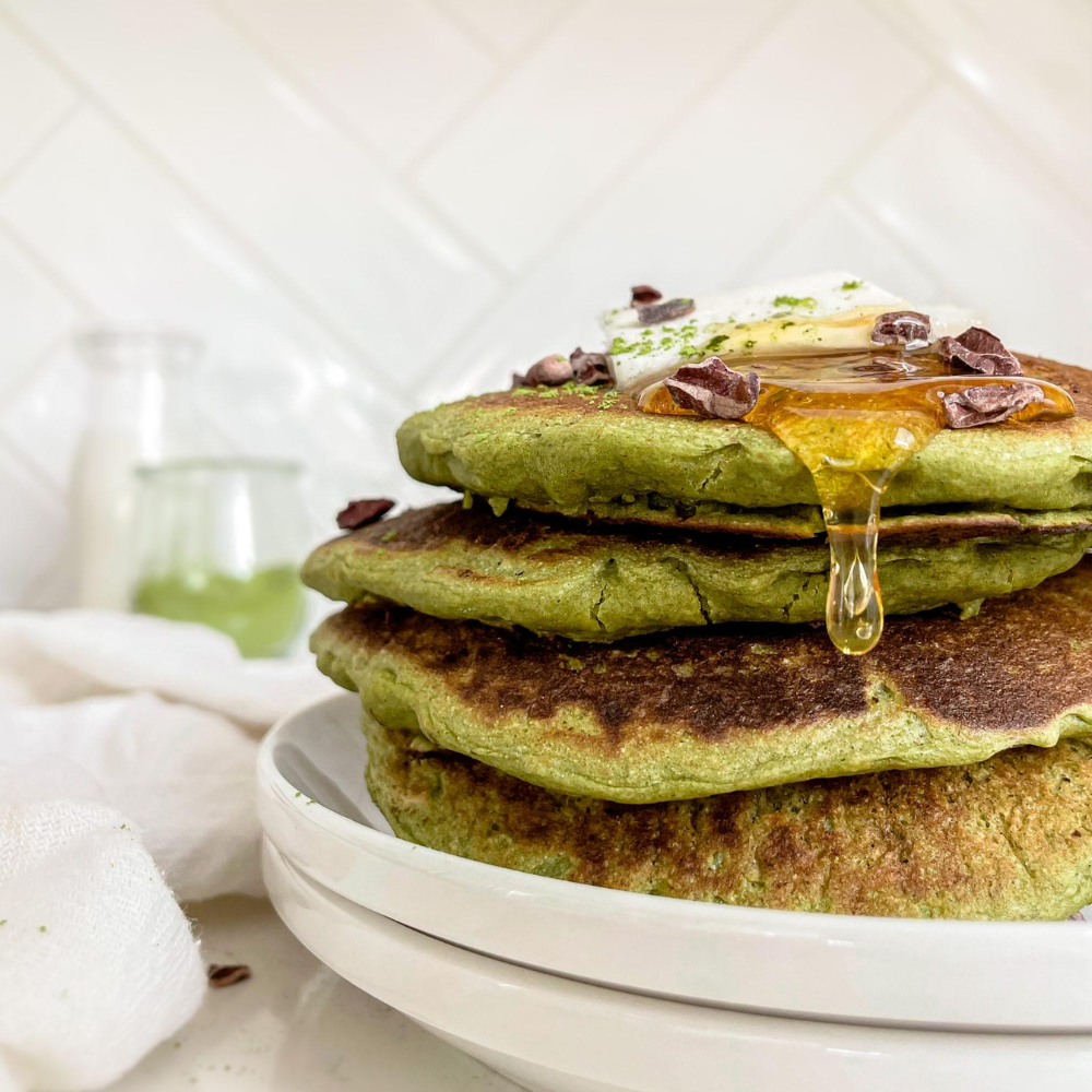 Pancakes Matchamor & Ice matcha Latte