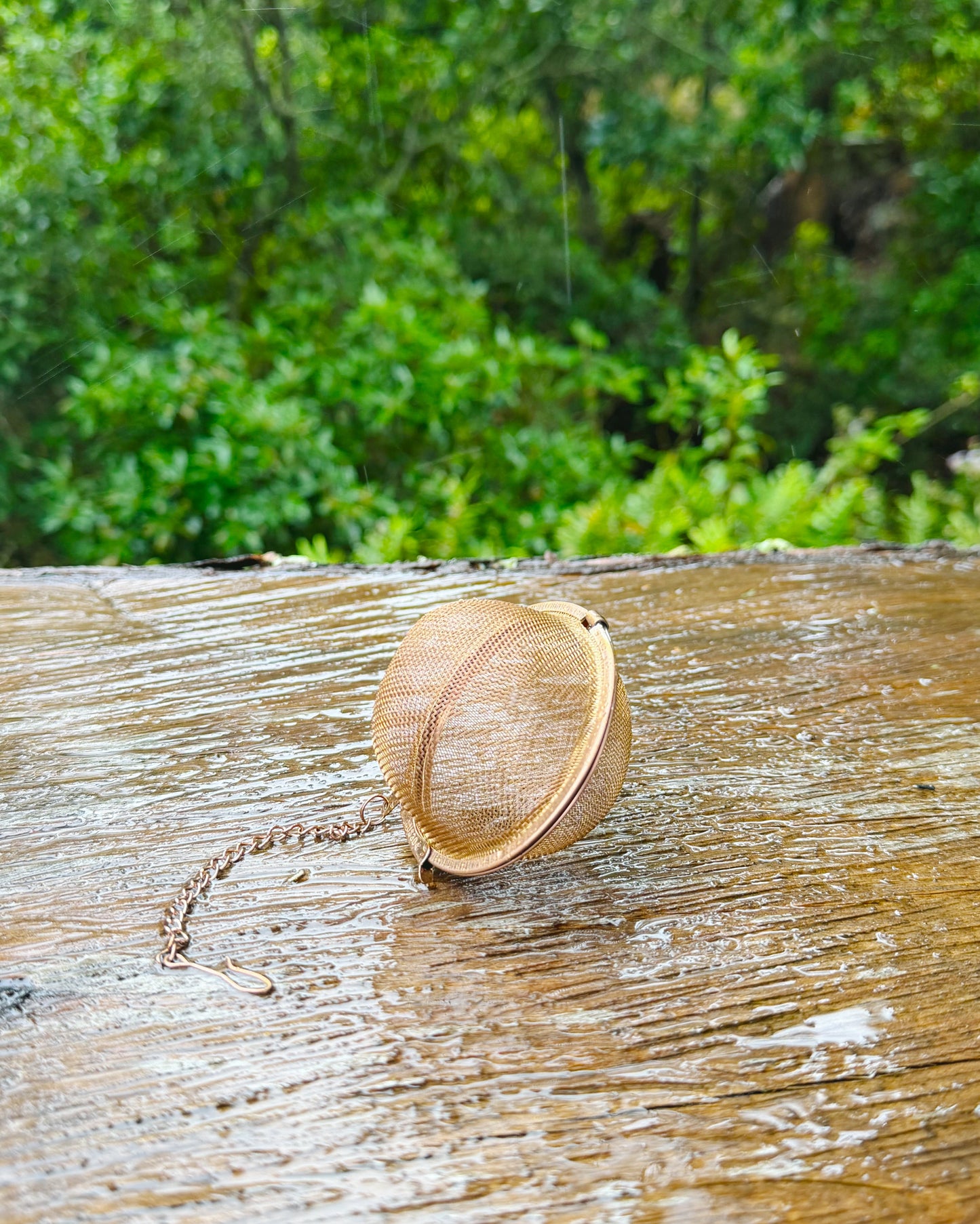 Infusor Oro Rosa para preparar infusiones y té en hebras