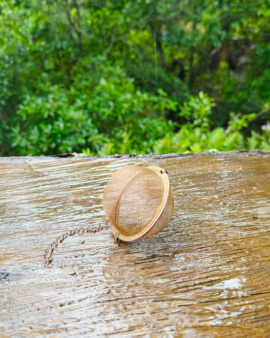 Infusor Oro Rosa para preparar infusiones y té en hebras