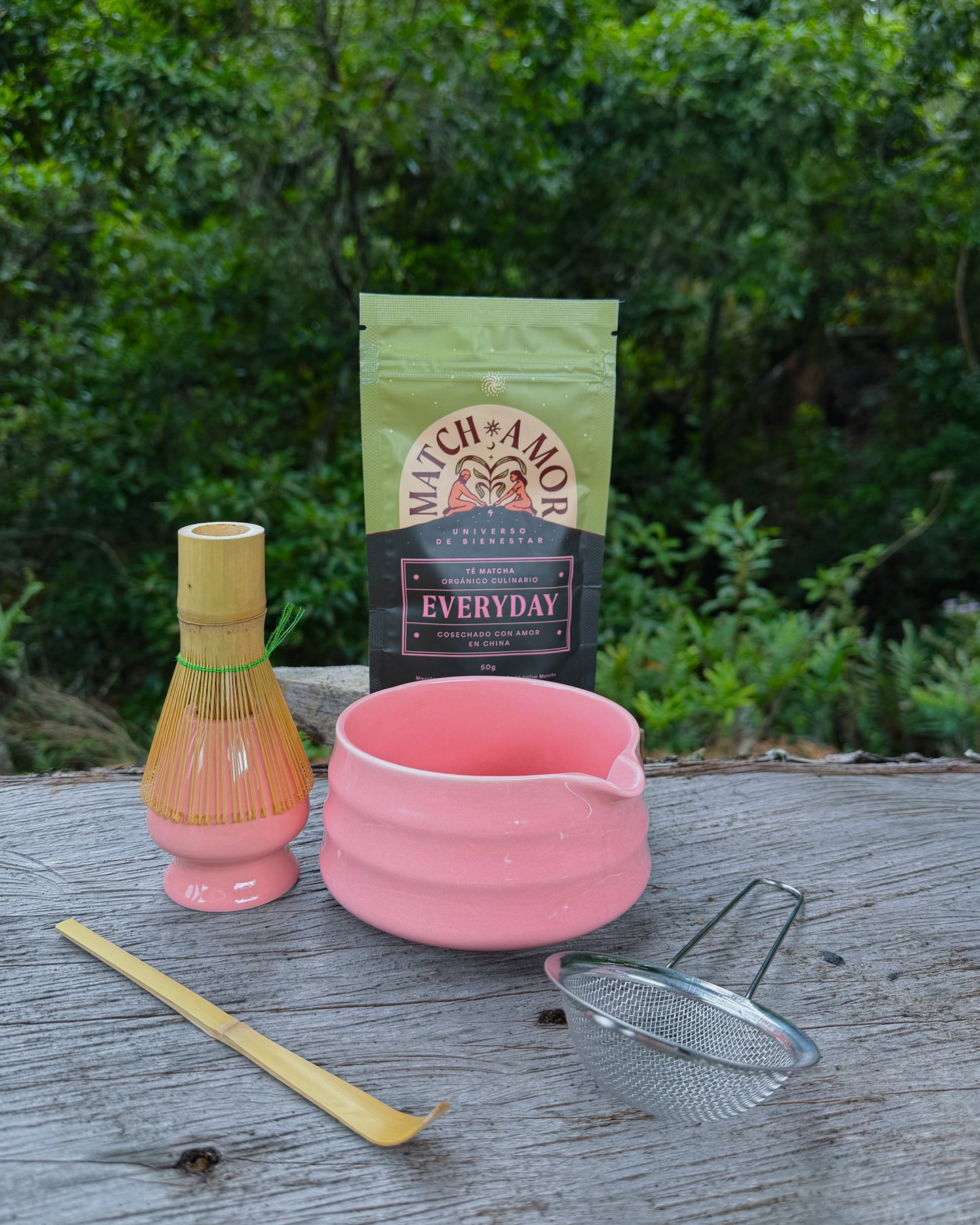 Kit ceremonial de matcha con Matcha Everyday 50 g para preparación tradicional