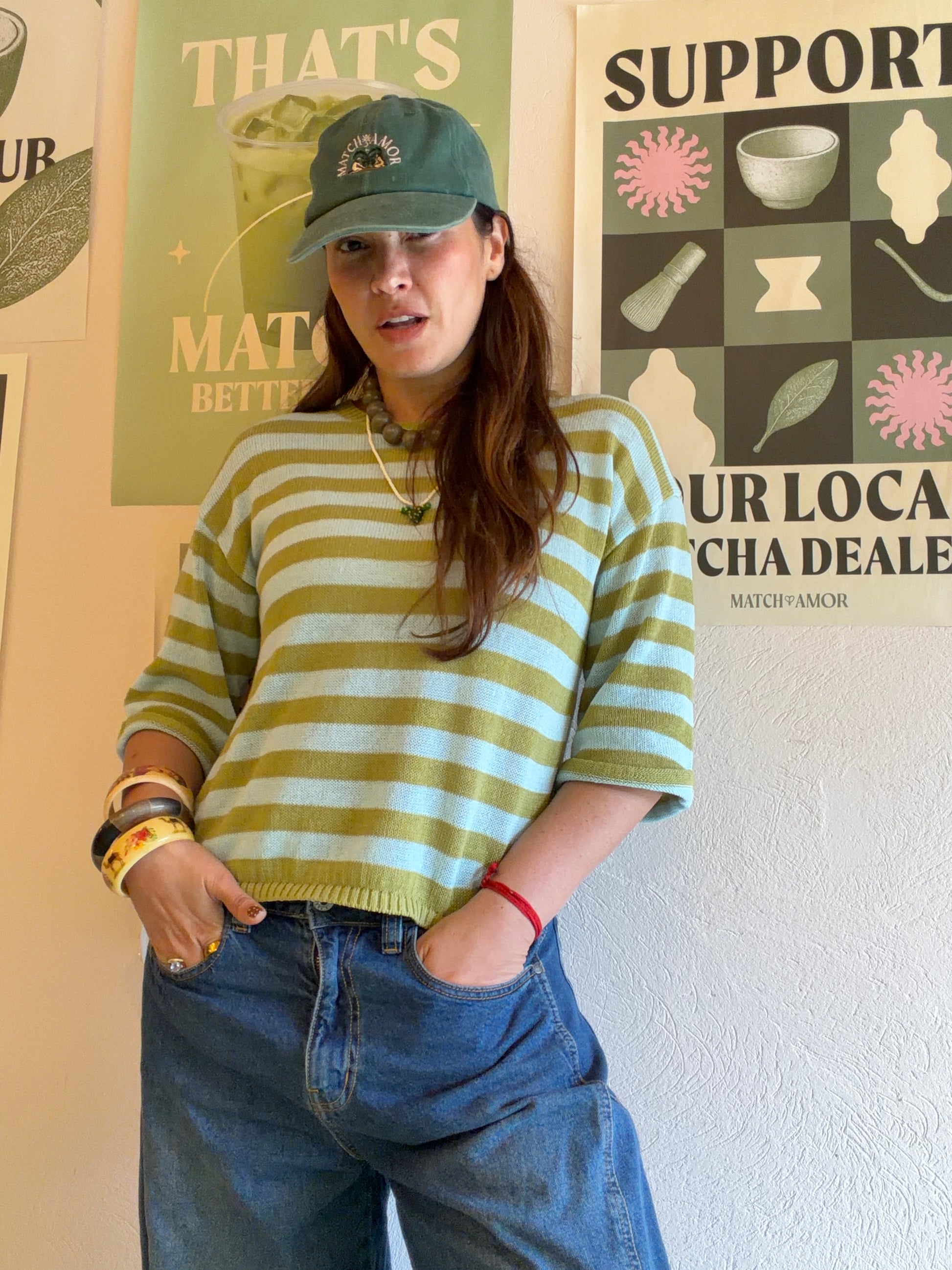 katherine con la gorra de matchamor