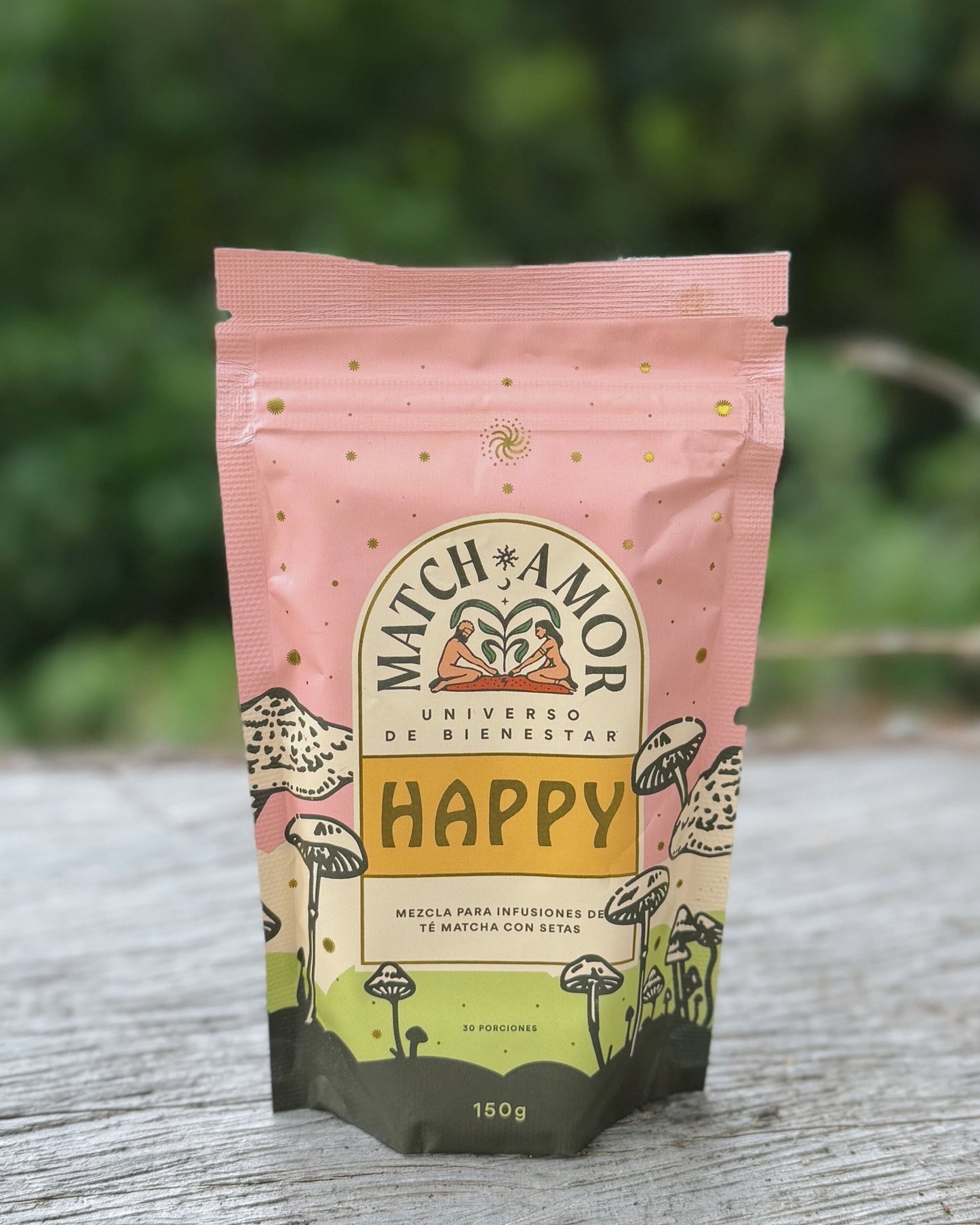 Empaque de Happy 150 g, suplemento en polvo para el bienestar diario