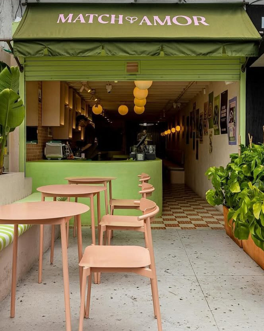 Entrada del local Matchamor tea bar